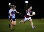 20 February 2019; Rachel Fitzmaurice of NUI Galway and Martha Byrne of UCD during the O’Connor Cup Round 2 match between University College Dublin and National University of Ireland Galway at Billings Park in Belfield, UCD, Dublin. Photo by Stephen McCarthy/Sportsfile