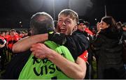 20 February 2019; Killian Spillane of UCC celebrates after the Electric Ireland HE GAA Sigerson Cup Final match between St Mary's University College Belfast and University College Cork at O'Moore Park in Portlaoise, Laois. Photo by Piaras Ó Mídheach/Sportsfile