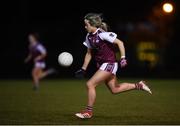 20 February 2019; Chloe Gilmore Miskell of NUI Galway during the O’Connor Cup Round 2 match between University College Dublin and National University of Ireland Galway at Billings Park in Belfield, UCD, Dublin. Photo by Stephen McCarthy/Sportsfile