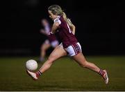 20 February 2019; Chloe Gilmore Miskell of NUI Galway during the O’Connor Cup Round 2 match between University College Dublin and National University of Ireland Galway at Billings Park in Belfield, UCD, Dublin. Photo by Stephen McCarthy/Sportsfile