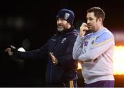 20 February 2019; UCD manager Conor Barry, right, and selector Darren Delaney during the O’Connor Cup Round 2 match between University College Dublin and National University of Ireland Galway at Billings Park in Belfield, UCD, Dublin. Photo by Stephen McCarthy/Sportsfile