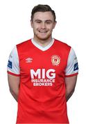 20 February 2019; Georgie Poynton during St. Patrick's Athletic Squad Portraits at Ballyoulster United AFC, in Celbridge, Co. Kildare. Photo by Piaras Ó Mídheach/Sportsfile