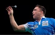 21 February 2019; Gerwyn Price during his Premier League Darts Night Three match against James Wade at the 3Arena in Dublin. Photo by Seb Daly/Sportsfile