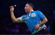 21 February 2019; Gerwyn Price during his Premier League Darts Night Three match against James Wade at the 3Arena in Dublin. Photo by Seb Daly/Sportsfile