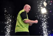 21 February 2019; Michael van Gerwen celebrates following his Premier League Darts Night Three match against Rob Cross, at the 3Arena in Dublin. Photo by Seb Daly/Sportsfile