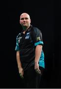 21 February 2019; Rob Cross during his Premier League Darts Night Three match against Rob Cross, at the 3Arena in Dublin. Photo by Seb Daly/Sportsfile