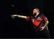 21 February 2019; Michael Smith during his Premier League Darts Night Three match against Daryl Gurney at the 3Arena in Dublin Photo by Seb Daly/Sportsfile