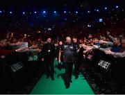 21 February 2019; Raymond van Barneveld makes his way to the stage prior to his Premier League Darts Night Three match against Mensur Suljovic at the 3Arena in Dublin. Photo by Seb Daly/Sportsfile