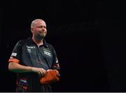 21 February 2019; Raymond van Barneveld following his Premier League Darts Night Three match against Mensur Suljovic at the 3Arena in Dublin. Photo by Seb Daly/Sportsfile