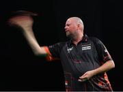 21 February 2019; Raymond van Barneveld during his Premier League Darts Night Three match against Mensur Suljovic at the 3Arena in Dublin. Photo by Seb Daly/Sportsfile