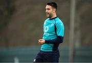 22 February 2019; Conor Murray during Ireland Rugby squad training at Carton House in Maynooth, Kildare. Photo by Brendan Moran/Sportsfile