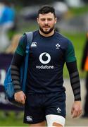 22 February 2019; Robbie Henshaw arrives for Ireland Rugby squad training at Carton House in Maynooth, Kildare. Photo by Brendan Moran/Sportsfile