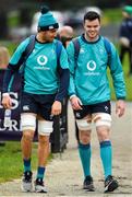 22 February 2019; Ultan Dillane, left, and James Ryan during Ireland Rugby squad training at Carton House in Maynooth, Kildare. Photo by Brendan Moran/Sportsfile