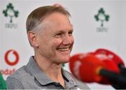 22 February 2019; Ireland head coach Joe Schmidt during Ireland Rugby press conference at Carton House in Maynooth, Kildare. Photo by Matt Browne/Sportsfile