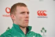 22 February 2019; Keith Earls during an Ireland Rugby press conference at Carton House in Maynooth, Kildare. Photo by Matt Browne/Sportsfile