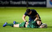 22 February 2019; Kieran Marmion of Connacht receives treatment from the physiotherapist prior to the Guinness PRO14 Round 16 match between Glasgow Warriors and Connacht at Scotstoun Stadium in Glasgow, Scotland. Photo by Ross Parker/Sportsfile