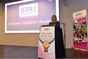 22 February 2019; Marie Hickey, LGFA President speaking during the 2018 LGFA Volunteer of the Year Awards at Croke Park in Dublin. Photo by Sam Barnes/Sportsfile