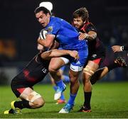 22 February 2019; James Lowe of Leinster is tackled by Martinus Burger, left, and Sarel Pretorius of Southern Kings during the Guinness PRO14 Round 16 match between Leinster and Southern Kings at the RDS Arena in Dublin. Photo by Ramsey Cardy/Sportsfile