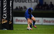 22 February 2019; Noel Reid of Leinster scores his side's first try during the Guinness PRO14 Round 16 match between Leinster and Southern Kings at the RDS Arena in Dublin. Photo by David Fitzgerald/Sportsfile