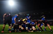 22 February 2019; Mick Kearney of Leinster points out the grounding of the ball to referee Sam Grove-White as Ed Byrne, hidden, scores their side's third try during the Guinness PRO14 Round 16 match between Leinster and Southern Kings at the RDS Arena in Dublin. Photo by David Fitzgerald/Sportsfile