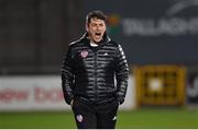 22 February 2019; Derry City manager Declan Devine during the SSE Airtricity League Premier Division match between Shamrock Rovers and Derry City at Tallaght Stadium in Dublin. Photo by Seb Daly/Sportsfile