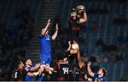 22 February 2019; Andries van Schalkwyk of Southern Kings wins possession from a line-out during the Guinness PRO14 Round 16 match between Leinster and Southern Kings at the RDS Arena in Dublin. Photo by David Fitzgerald/Sportsfile