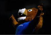 22 February 2019; Leinster mascot Leo the Lion celebrates his side's seventh try during the Guinness PRO14 Round 16 match between Leinster and Southern Kings at the RDS Arena in Dublin. Photo by David Fitzgerald/Sportsfile