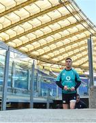 23 February 2019; Jonathan Sexton arrives for the Ireland Rugby Captain's Run at the Stadio Olimpico in Rome, Italy. Photo by Brendan Moran/Sportsfile