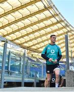 23 February 2019; Jonathan Sexton arrives for the Ireland Rugby Captain's Run at the Stadio Olimpico in Rome, Italy. Photo by Brendan Moran/Sportsfile
