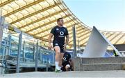 23 February 2019; Sean Cronin arrives for the Ireland Rugby Captain's Run at the Stadio Olimpico in Rome, Italy. Photo by Brendan Moran/Sportsfile