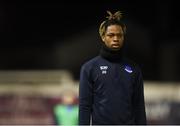 22 February 2019; Jordan Adeyemo of Drogheda United warms-up prior to the SSE Airtricity League First Division match between Drogheda United and Cobh Ramblers in United Park in Drogheda, Co. Louth. Photo by Ben McShane/Sportsfile
