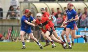 23 February 2019; David Griffin of University College Cork in action against Thomas Monaghan of Mary Immaculate College during the Electric Ireland HE GAA Fitzgibbon Cup Final match between Mary Immaculate College and University College Cork at Waterford IT in Waterford. Photo by Matt Browne/Sportsfile