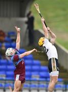 23 February 2019; Jarlath Mannion of Galway Mayo Institute of Technology in action against Malachy Magee of Ulster University during the Electric Ireland HE GAA Ryan Cup Final match between Ulster University and Galway Mayo Institute of Technology at Waterford IT in Waterford. Photo by Matt Browne/Sportsfile