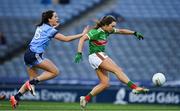 23 February 2019; Niamh Kelly of Mayo in action against Niamh McEvoy of Dublin during the Lidl Ladies NFL Division 1 Round 3 match between Dublin and Mayo at Croke Park in Dublin. Photo by Ray McManus/Sportsfile