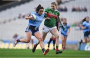 23 February 2019; Niamh McEvoy of Dublin in action against Nicola O'Malley of Mayo during the Lidl Ladies NFL Division 1 Round 3 match between Dublin and Mayo at Croke Park in Dublin. Photo by Daire Brennan/Sportsfile