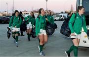 23 February 2019; Ireland players arrive at Lanfranchi Stadium prior to  the Women's Six Nations Rugby Championship match between Italy and Ireland at Stadio Lanfranchi in Parma, Italy. Photo by Roberto Bregani/Sportsfile