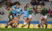 23 February 2019; Hannah O’Neill of Dublin in action against Nicola O'Malley of Mayo during the Lidl Ladies NFL Division 1 Round 3 match between Dublin and Mayo at Croke Park in Dublin. Photo by Daire Brennan/Sportsfile