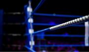 23 February 2019; A general view of the blue corner ahead of the 2019 National Elite Men’s & Women’s Boxing Championships Finals at the National Stadium in Dublin. Photo by Sam Barnes/Sportsfile