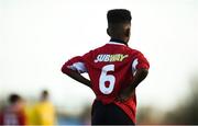 23 February 2019; Mohamed Muetabe of Midlands SL during the U13 SFAI SUBWAY Plate National Final match between Midlands SL and South Tipperary at Mullingar Athletic FC in Gainestown, Mullingar, Co. Westmeath. Photo by David Fitzgerald/Sportsfile