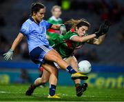 23 February 2019; Hannah O’Neill of Dublin in action against Róisín Flynn of Mayo during the Lidl Ladies NFL Division 1 Round 3 match between Dublin and Mayo at Croke Park in Dublin. Photo by Ray McManus/Sportsfile