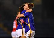 23 February 2019; Aishling Moloney, right, celebrates with Orla Winston of Tipperary following the Lidl Ladies NFL Division 1 Round 3 match between Cork and Tipperary at Páirc Uí Rinn in Cork. Photo by Eóin Noonan/Sportsfile