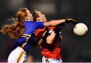 23 February 2019; Sadhbh O'Leary of Cork in action against Emma Cronin of Tipperary during the Lidl Ladies NFL Division 1 Round 3 match between Cork and Tipperary at Páirc Uí Rinn in Cork. Photo by Eóin Noonan/Sportsfile