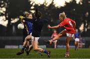 23 February 2019; Laura O'Mahony of Cork has a shot on goal blocked by Samantha Lambert of Tipperary during the Lidl Ladies NFL Division 1 Round 3 match between Cork and Tipperary at Páirc Uí Rinn in Cork. Photo by Eóin Noonan/Sportsfile