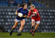 23 February 2019; Elaine Fitzpatrick of Tipperary in action against Orla Finn of Cork during the Lidl Ladies NFL Division 1 Round 3 match between Cork and Tipperary at Páirc Uí Rinn in Cork. Photo by Eóin Noonan/Sportsfile