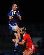 23 February 2019; Gavin Doogan of Monaghan in action against Tiernan McCann of Tyrone during the Allianz Football League Division 1 Round 4 match between Tyrone and Monaghan at Healy Park in Omagh, Co Tyrone. Photo by Stephen McCarthy/Sportsfile