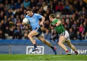 23 February 2019; Cormac Costello of Dublin in action against Colm Boyle of Mayo during the Allianz Football League Division 1 Round 4 match between Dublin and Mayo at Croke Park in Dublin. Photo by Daire Brennan/Sportsfile