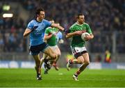 23 February 2019; Keith Higgins of Mayo in action against Darren Gavin of Dublin during the Allianz Football League Division 1 Round 4 match between Dublin and Mayo at Croke Park in Dublin. Photo by Daire Brennan/Sportsfile