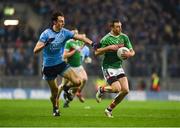 23 February 2019; Keith Higgins of Mayo in action against Darren Gavin of Dublin during the Allianz Football League Division 1 Round 4 match between Dublin and Mayo at Croke Park in Dublin. Photo by Daire Brennan/Sportsfile