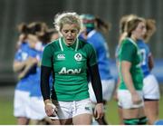 23 February 2019; A dejected Claire Molloy of Ireland following the Women's Six Nations Rugby Championship match between Italy and Ireland at Viale Piacenza in Parma, Italy. Photo by Roberto Bregani/Sportsfile