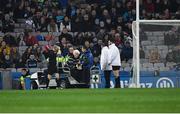 23 February 2019; Umpire Tom O'Kane is assisted off the field after players had accidently collided with him during the Allianz Football League Division 1 Round 4 match between Dublin and Mayo at Croke Park in Dublin. Photo by Ray McManus/Sportsfile